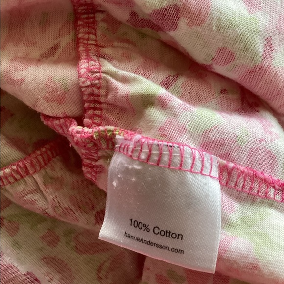 Hanna Andersson Pink Floral Cotton Knit Dress - size 130 - 8 year old - Picture 7 of 8